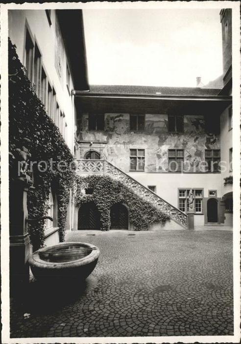 11621894 Rheinfelden AG Rathaushof Brunnen Rheinfelden