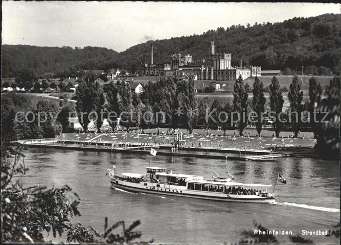 11621916 Rheinfelden AG Strandbad Fahne Schiff Rheinfelden