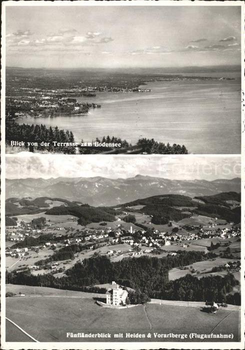 11622113 Heiden AR Fuenflaenderblick Fliegeraufnahme Vorarlberg Heiden