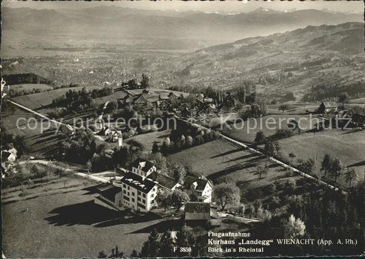 11622309 Wienacht-Tobel Kurhaus Landegg Rheintal Fliegeraufnahme Wienacht-Tobel