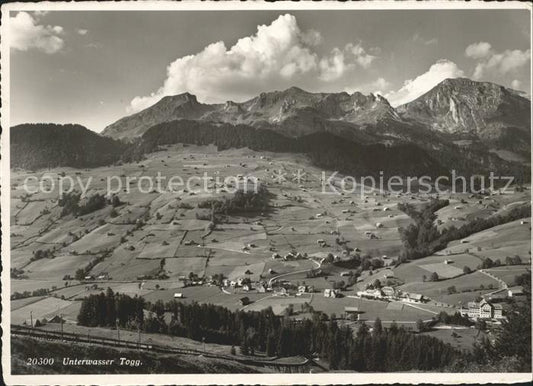 11628437 Unterwasser Toggenburg Fliegeraufnahme Unterwasser Toggenburg