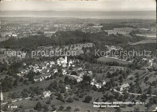 11630245 Bernhardzell Fliegeraufnahme mit Bodensee