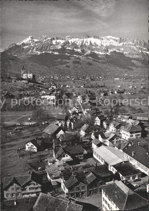 11624603 Werdenberg Buchs Alpsteingruppe Fliegeraufnahme Werdenberg