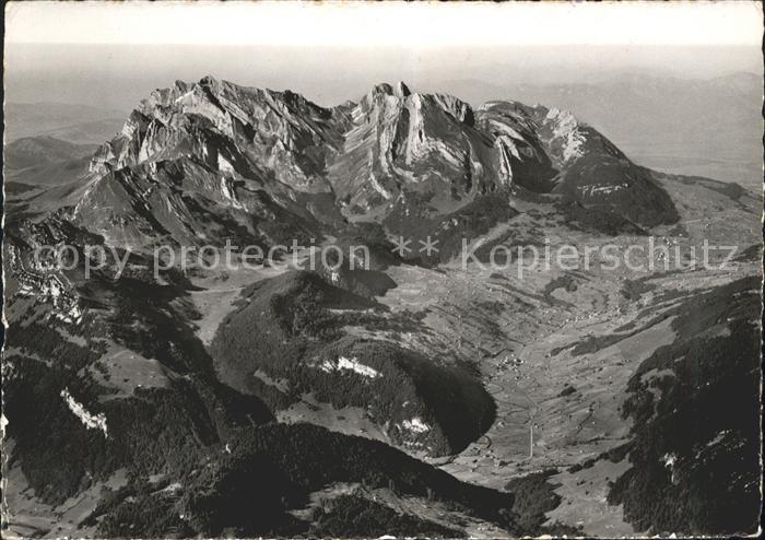 11626461 Wildhaus SG Fliegeraufnahme Oberes Toggenburg mit Saentis Schafberg Alt