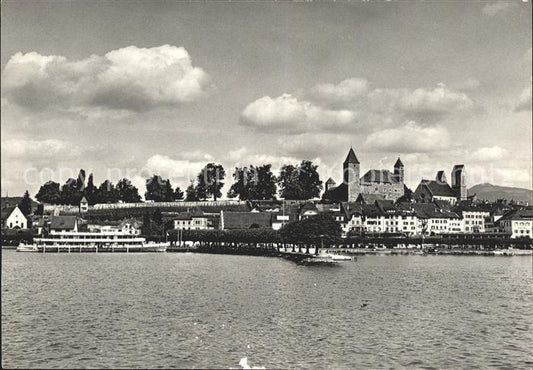 11626555 Rapperswil SG Burg und Altstadt Blick vom Zuerichsee Rapperswil SG