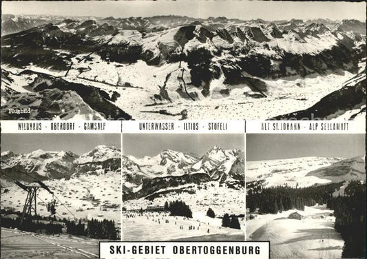 11626593 Wildhaus SG Panorama Skigebiet Obertoggenburg Fliegeraufnahme Sessellif