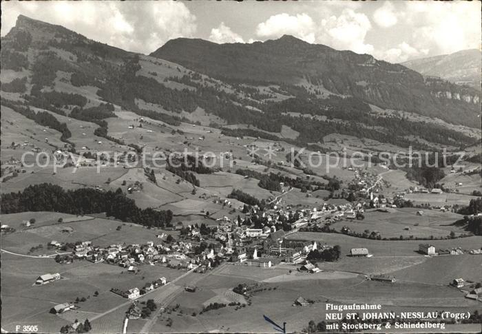 11626884 Neu St Johann Panorama mit Stockberg und Schindelberg Fliegeraufnahme N