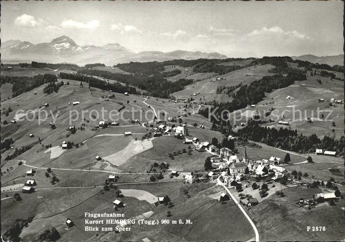 11626946 Hemberg SG Fliegeraufnahme Kurort Blick zum Speer Alpenpanorama Hemberg