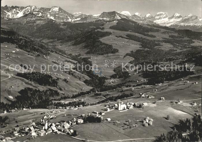 11626952 Hemberg SG Fliegeraufnahme mit Churfirsten Appenzeller Alpen Hemberg SG