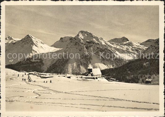 11630775 Arosa GR Bergkirchlein mit Schiesshorn