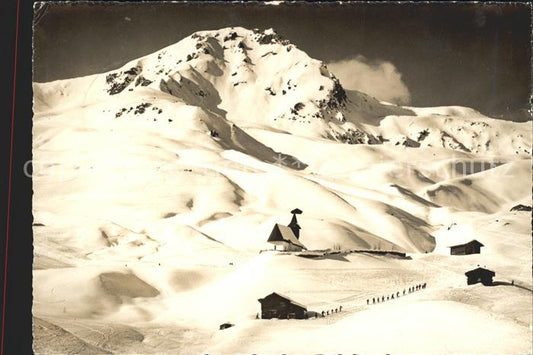 11630781 Arosa GR Bergkirchli mit Weisshorn