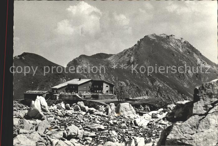 11630783 Arosa GR Hoernlihuette mit Aroser Weisshorn