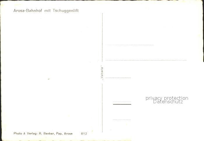 11631135 Arosa GR Bahnhof mit Tschuggenlift