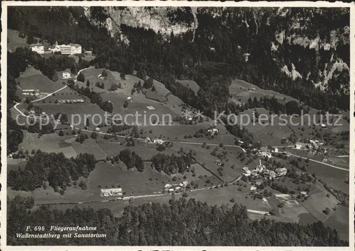 11631249 Walenstadtberg mit Sanatorium Fliegeraufnahme