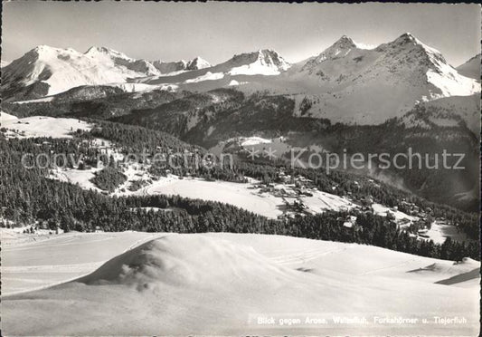 11632406 Arosa GR mit Weissfluh und Furkahoerner