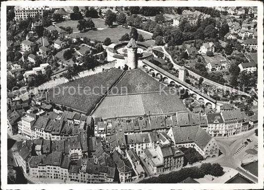 11629259 Schaffhausen SH Fliegeraufnahme Festung Munot Wahrzeichen Schaffhausen