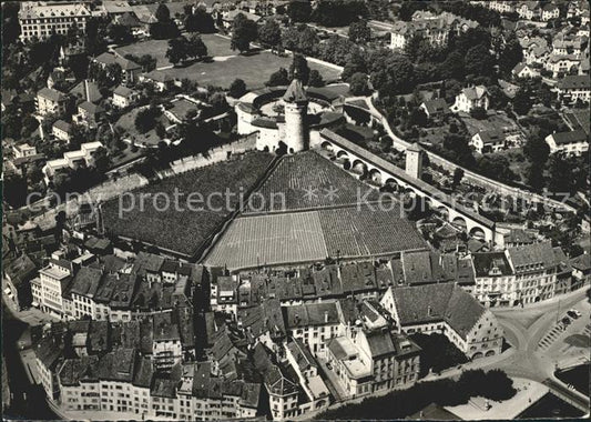 11629266 Schaffhausen SH Festung Munot Wahrzeichen Fliegeraufnahme Schaffhausen