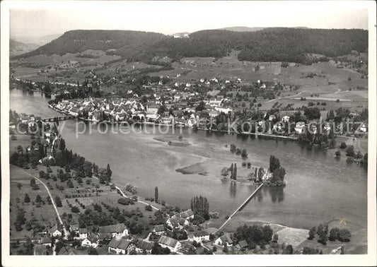 11629476 Stein Rhein mit Burg Hohenklingen Fliegeraufnahme