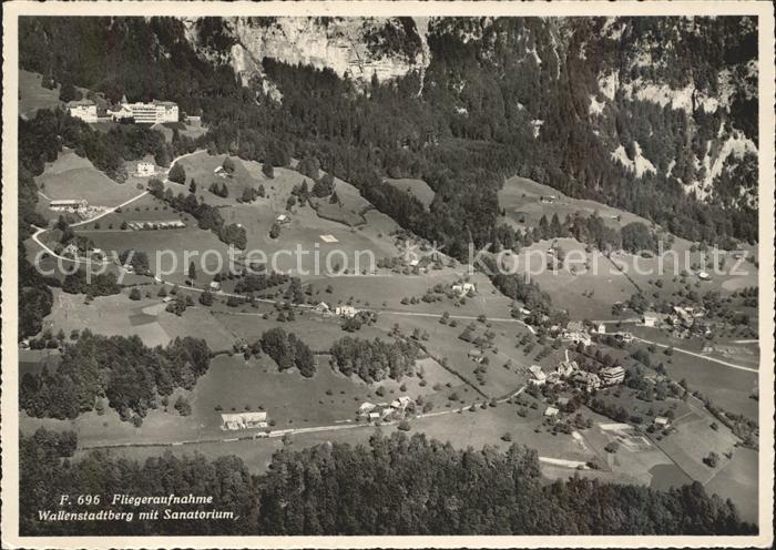 11629543 Walenstadtberg mit Sanatorium Fliegeraufnahme