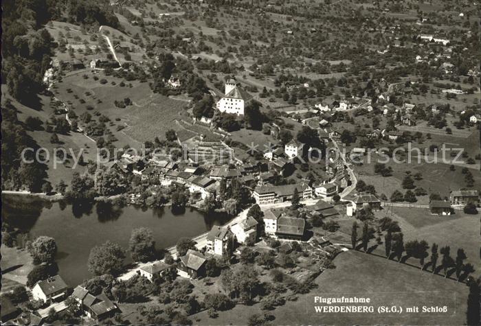 11629625 Werdenberg mit Schloss Fliegeraufnahme