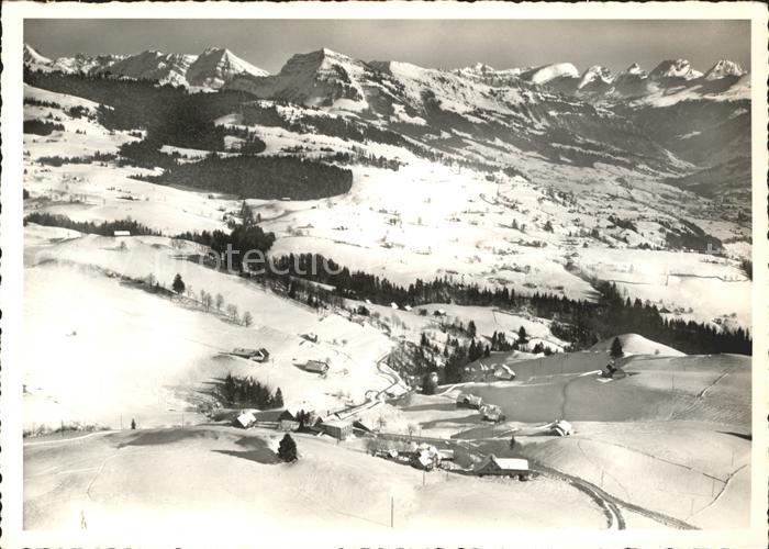 11629641 Bendel Fliegeraufnahme Blick gegen Luetispitz Stockberg Schindelberg Ch