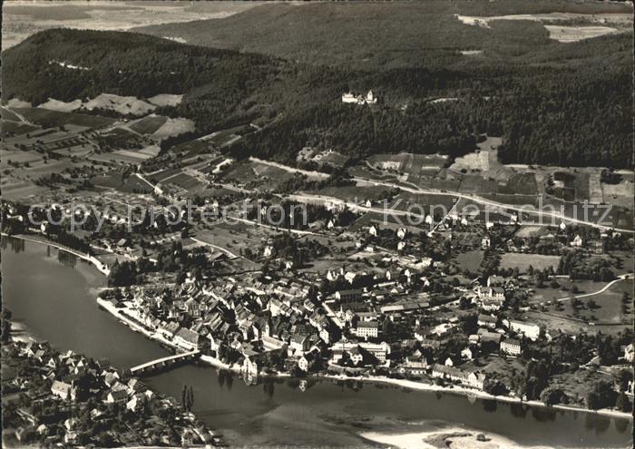 11629809 Stein Rhein mit Schloss Hohenklingen Fliegeraufnahme