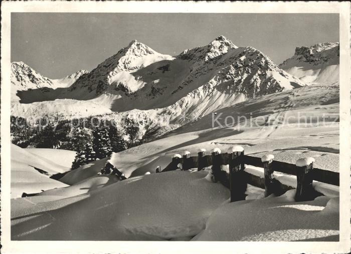 11633716 Arosa GR Furkahoerner im Schnee