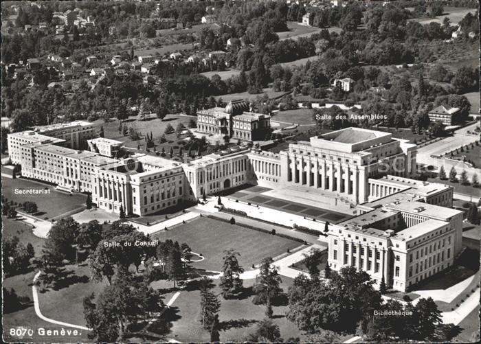 11631365 Geneve GE Les Palais des Nations Unies vue aerienne