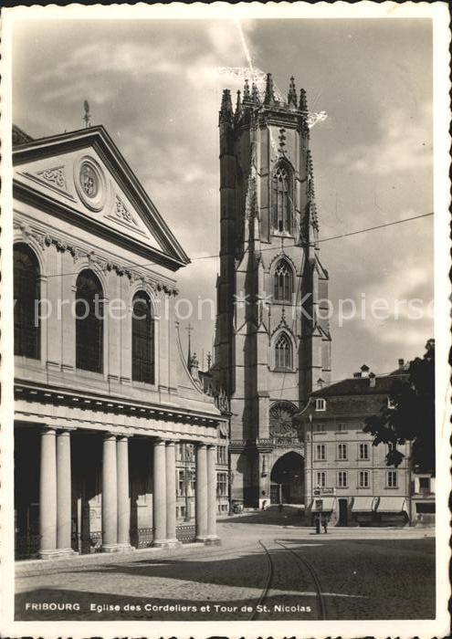 11631381 Fribourg FR Eglise des Cordeliers et Tour de Saint Nicolas