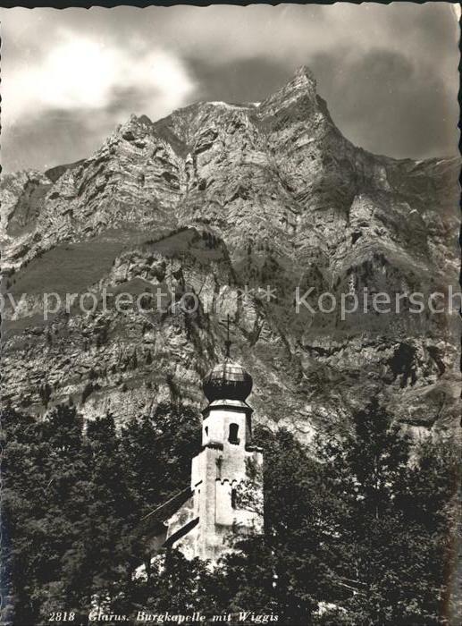 11631439 Glarus GL Burgkapelle mit Wiggis