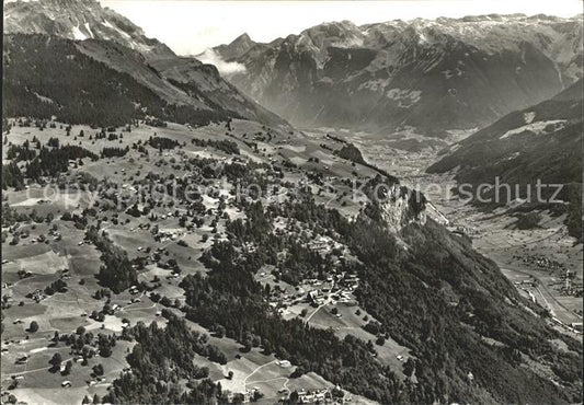 11631598 Braunwald GL Fliegeraufnahme Alpenpanorama