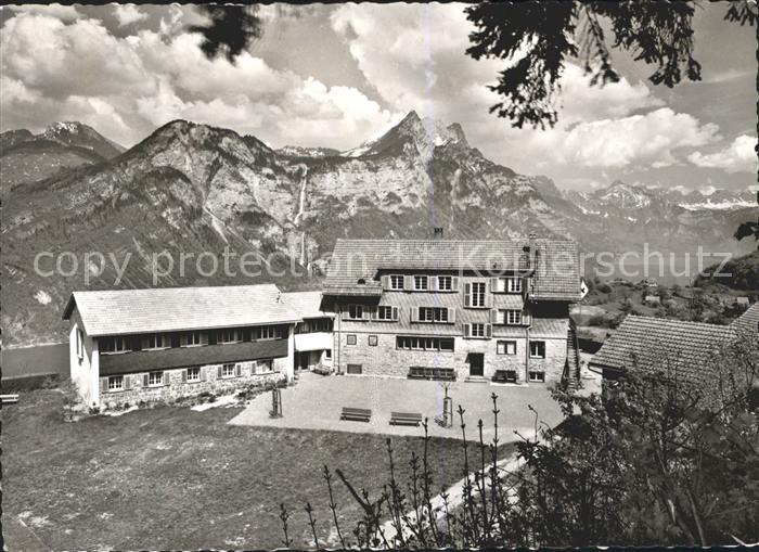 11631963 Filzbach Ferienheim vom Blauen Kreuz Zuerich Alpenpanorama