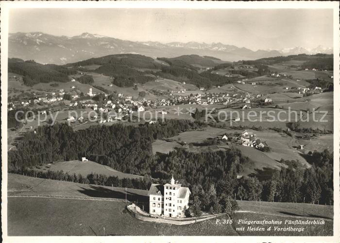 11639122 Heiden AR Fliegeraufnahme Fuenflaenderblick Vorarlberge