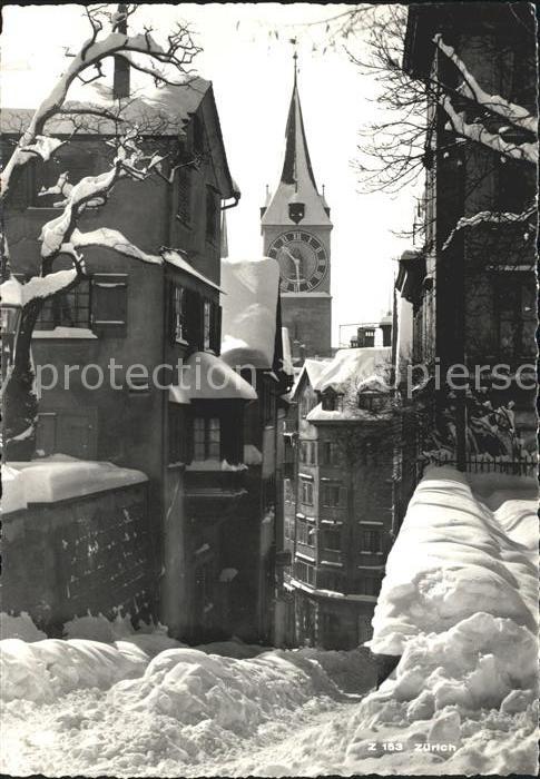 11635109 Zuerich Partie in der Altstadt im Winter