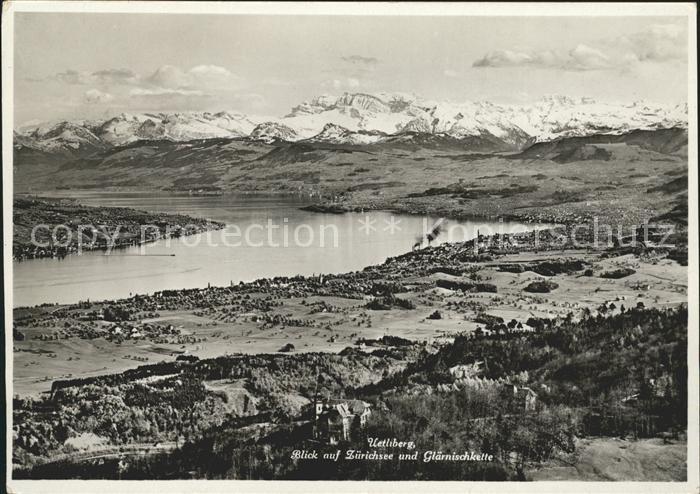 11635151 Uetliberg Zuerich Blick auf Zuerichsee und Glaernischkette Fliegeraufna