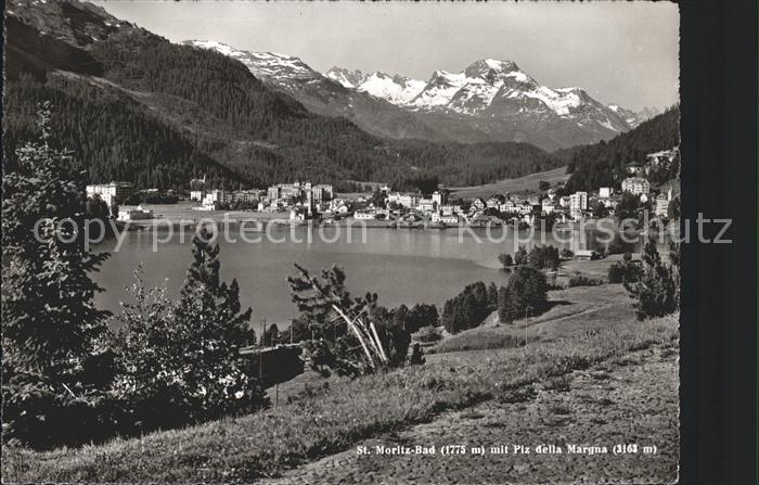 11635190 St Moritz GR St. Moritzersee mit Piz della Margna Engadin