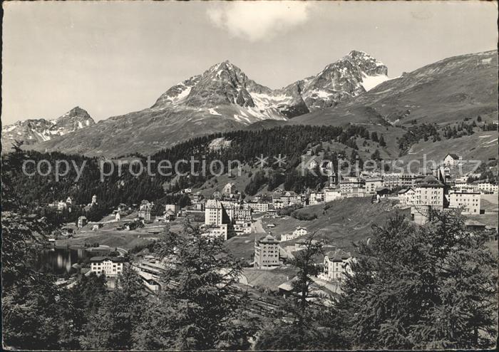 11635284 St Moritz GR Blick gegen Piz Julier und Albana