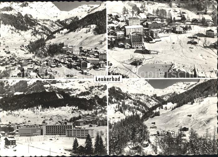 11635389 Leukerbad Fliegeraufnahme Wintersportplatz