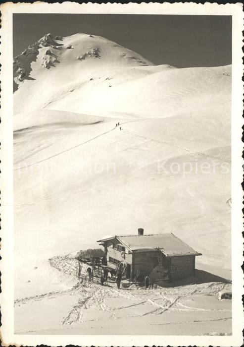 11635742 Arosa GR Weisshornhuette Wintersportplatz Plessur Alpen