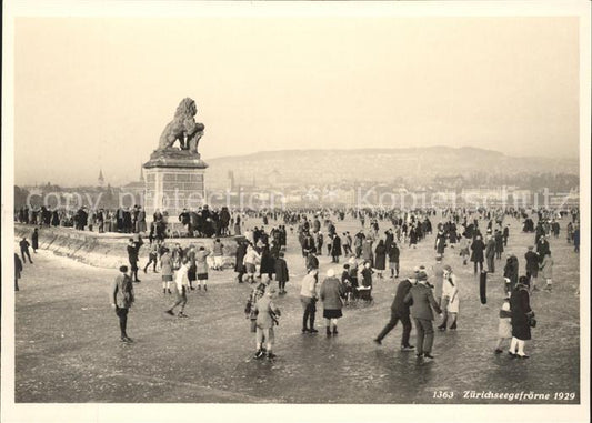 11635761 Zuerich Zuerichsee Seegfroerne Denkmal Skulptur