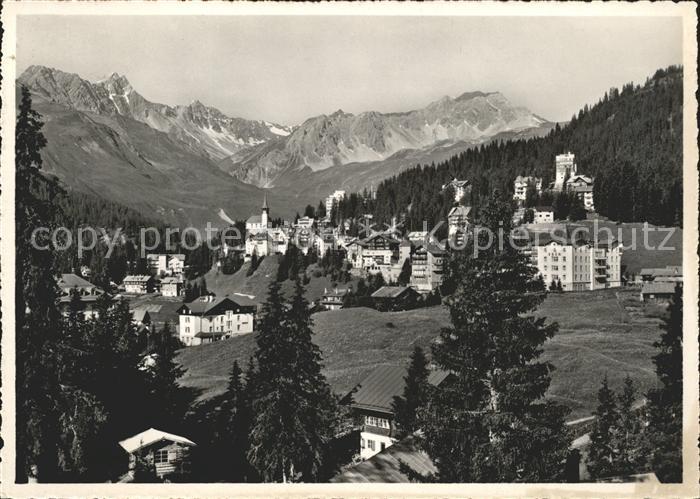 11637495 Arosa GR mit Erzhorn Rothorn und Tschirpen