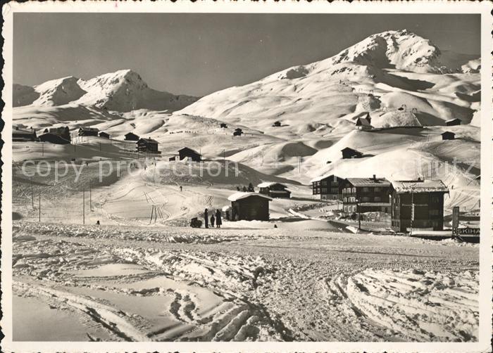 11637651 Arosa GR mit Weisshorn und Bergkirchli Skigebiet