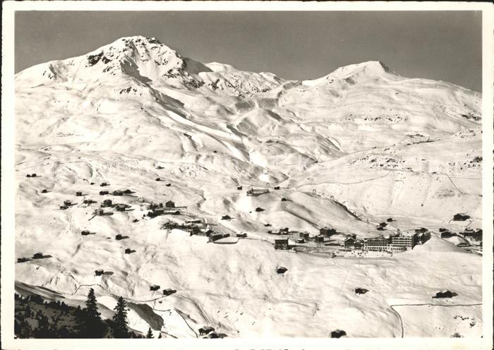 11637655 Arosa GR mit Weisshorn und Brueggerhorn