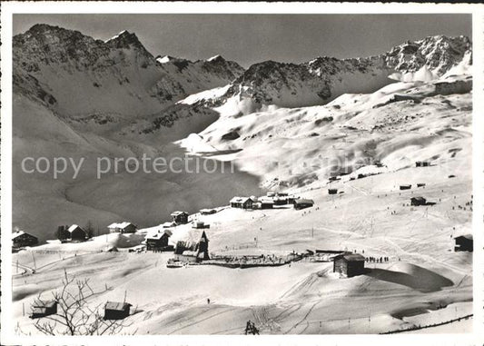 11637855 Arosa GR Bergkirchli mit Rothorn Skigebiet