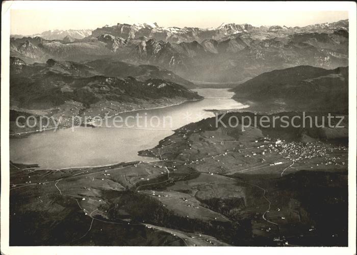 11642748 Einsiedeln SZ Fliegeraufnahme mit Sihlsee