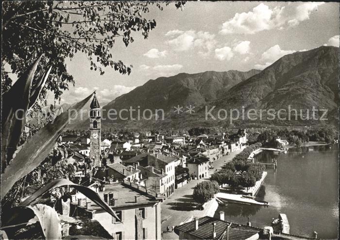 11642272 Ascona TI con la Piazza e Lago Maggiore