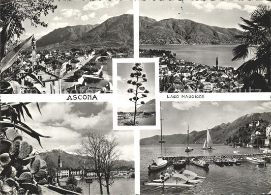 11642335 Ascona TI Panorama Lago Maggiore Hafen