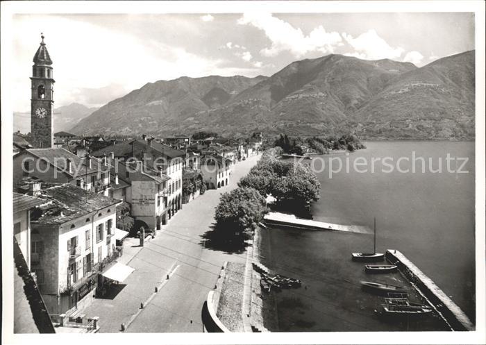 11642359 Ascona TI La Piazza Panorama Lago Maggiore