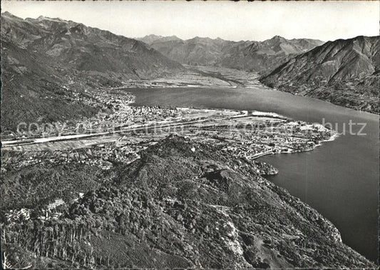 11643732 Ascona TI Vista dal Monte Leone Losone Locarno Arcegno e Lago Maggiore