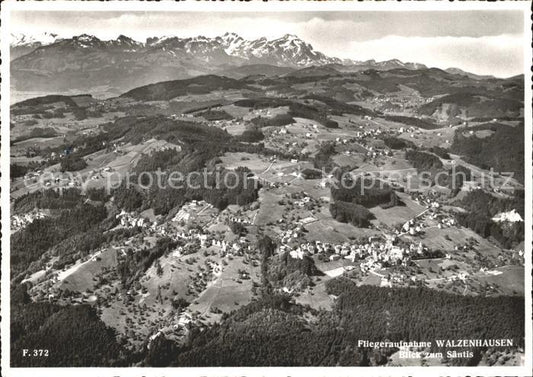 11637998 Walzenhausen AR Fliegeraufnahme mit Blick zum Saentis Appenzeller Alpen